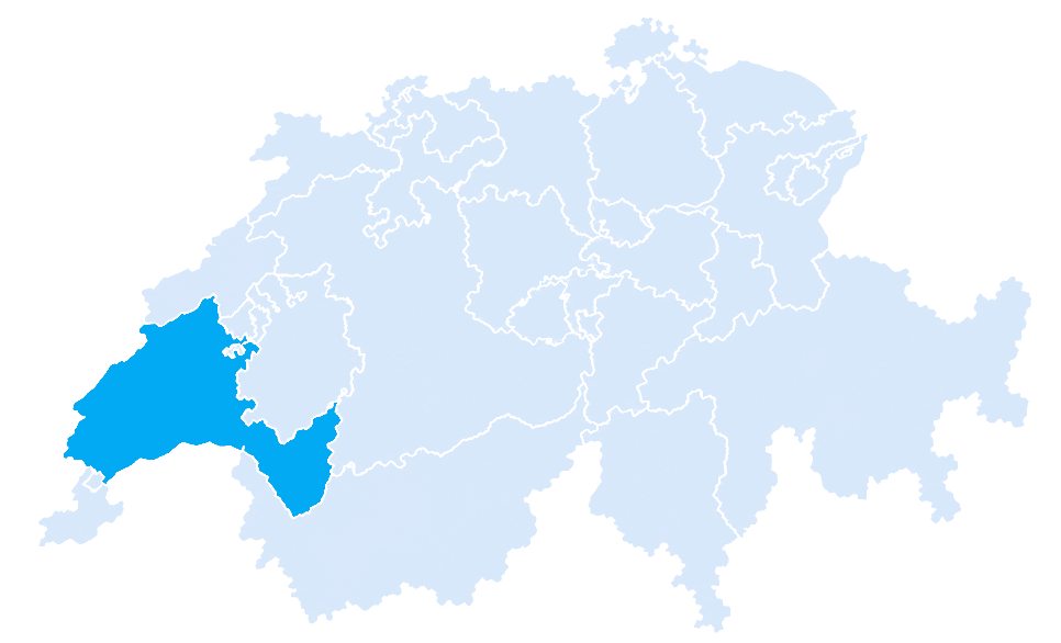 Carte Suisse, Lausanne, canton Vaud